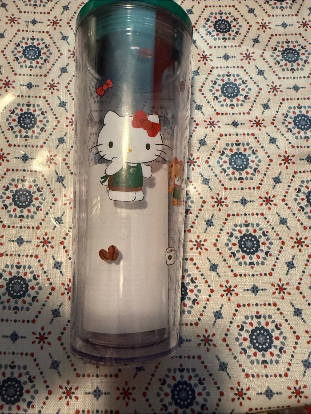 Starbucks tumbler design wearing
